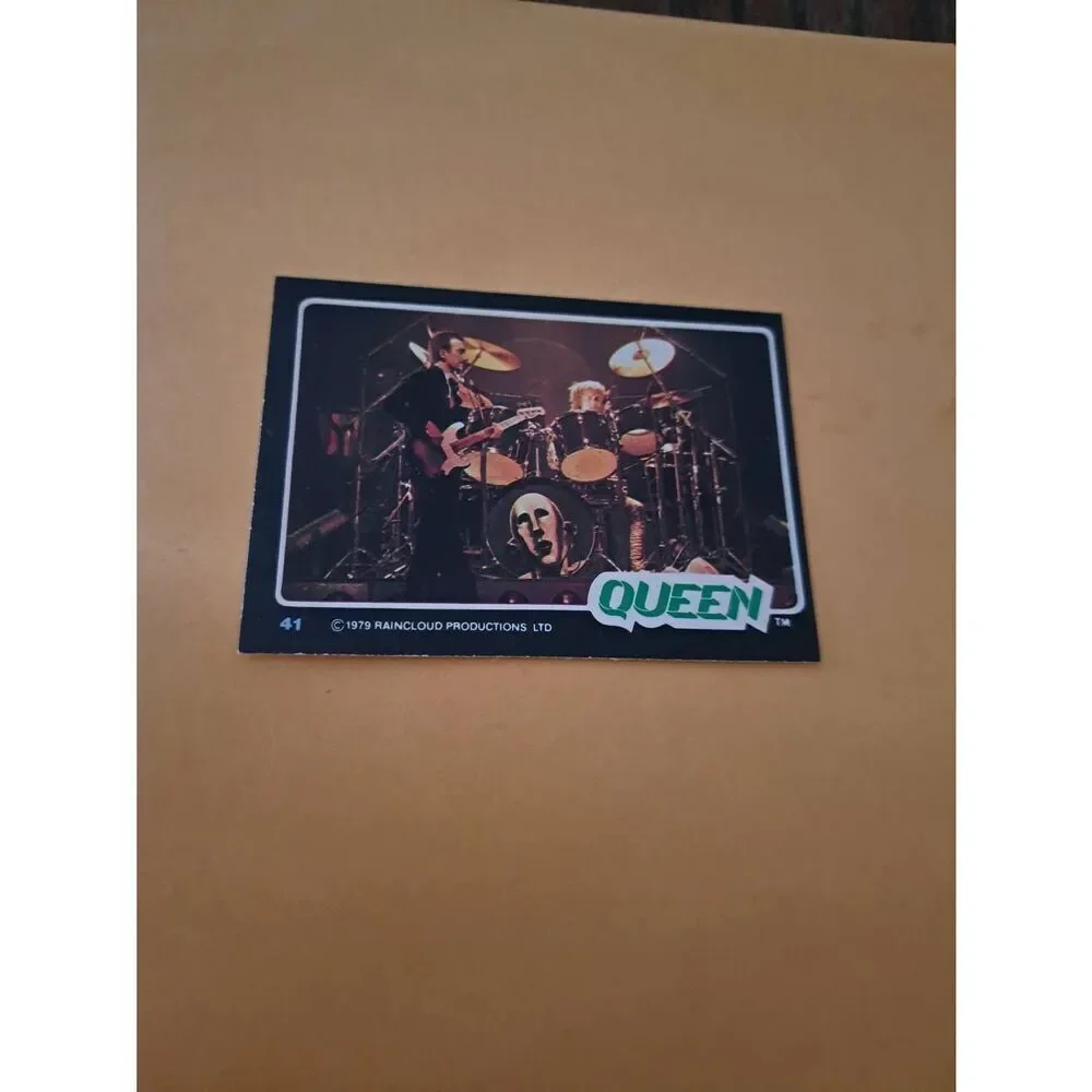 Vintage 1979 Raincloud Productions Queen Trading Card #41 Rock Band Memorabilia